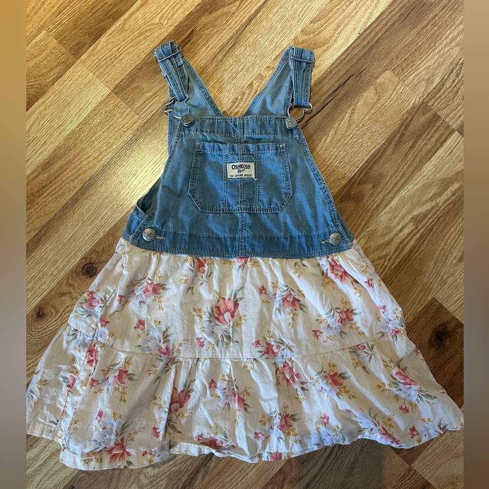 OshKosh B'gosh Denim Floral Dress girls 5t